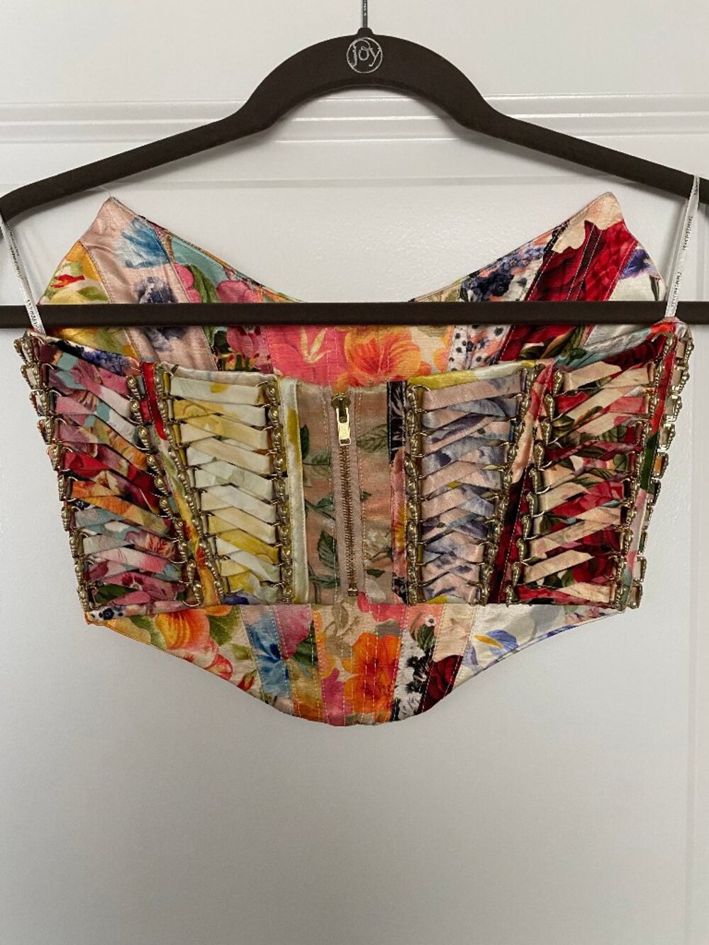 Zimmermann Wonderland Strapless Floral Corset Top Size 0P - Picture 4 of 6